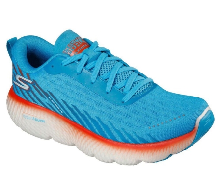 Skechers GOrun MaxRoad 5 Men's Running Shoes Blue Orange | POLD56840