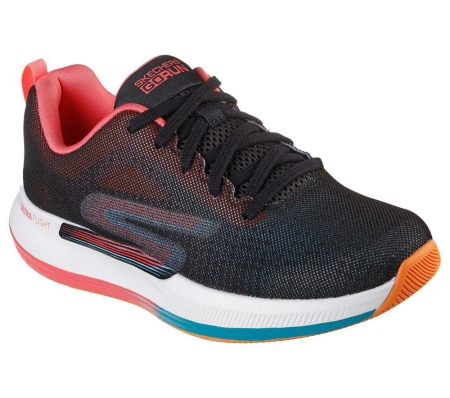 Skechers GOrun Pulse - Get Moving Women's Running Shoes Black Multicolor | BWES83642