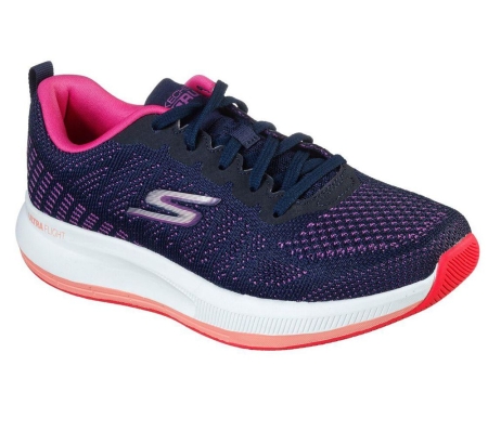 Skechers GOrun Pulse - Ultimate Best Women's Running Shoes Navy Purple | SYZK60175