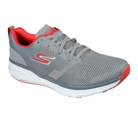 Skechers GOrun Pure 2 - Axis Men's Running Shoes Grey Red | RLPU59761