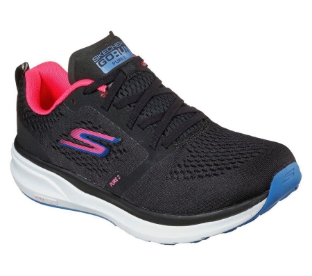 Skechers GOrun Pure 2 Women's Running Shoes Black Pink | COBK48261