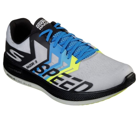 Skechers GOrun Razor 3 Hyper Men's Running Shoes Black Multicolor | GKRW86175