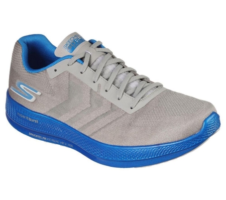 Skechers GOrun Razor+ Men's Running Shoes Grey Blue | TFZX50849