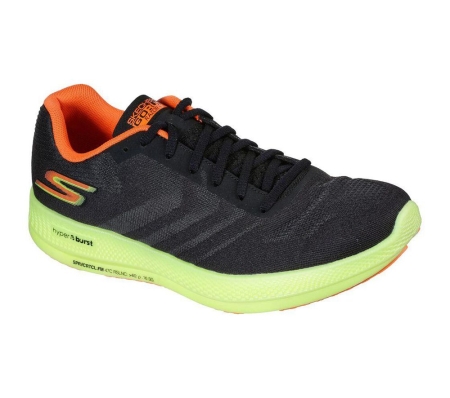 Skechers GOrun Razor + Women's Running Shoes Black Yellow Orange | VKZP06483