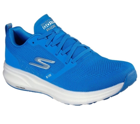 Skechers GOrun Ride 8 Hyper Men's Running Shoes Blue | RDET67904