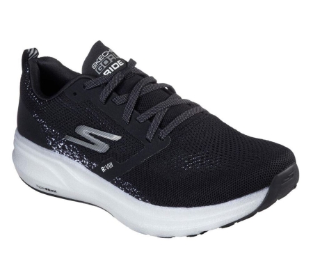 Skechers GOrun Ride 8 Hyper Men's Running Shoes Black White | YMNS56914