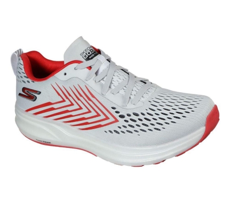 Skechers GOrun Ride Flow Men's Running Shoes Grey Red | AYTG70682