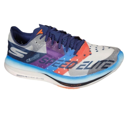 Skechers GOrun Speed Elite Hyper Men's Running Shoes White Multicolor | NBXS68235