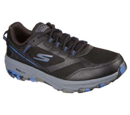 Skechers GOrun Trail Altitude - Marble Rock Men's Trail Running Shoes Black Blue | MKGS20368