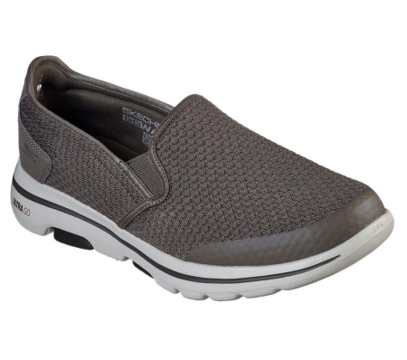 Skechers GOwalk 5 - Apprize Men's Walking Shoes Brown | NACW25384