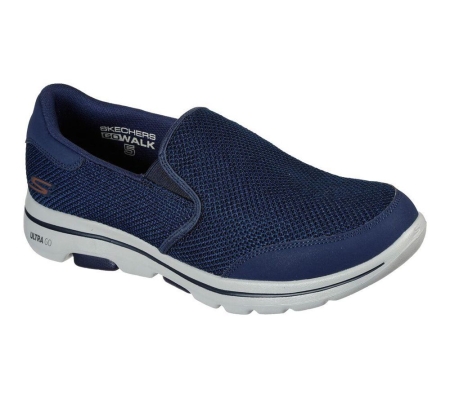 Skechers GOwalk 5 - Beeline Men's Walking Shoes Navy | CAIG06785