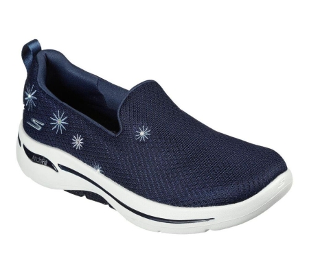 Skechers GOwalk Arch Fit - Daisy Dreams Women's Walking Shoes Navy | DJRS69401