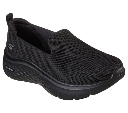 Skechers GOwalk Hyper Burst - Extreme Outlook Women's Walking Shoes Black | DNYS26497