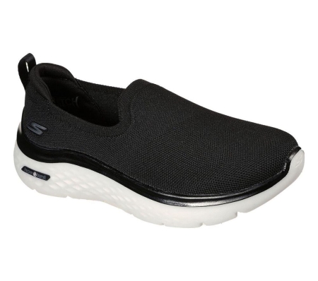 Skechers GOwalk Hyper Burst - Grand Smile Women's Walking Shoes Black White | AZTL34701