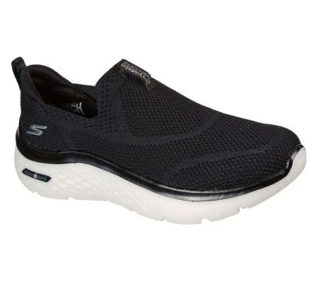 Skechers GOwalk Hyper Burst - Solar Winds Women's Walking Shoes Black White | YFGC79025