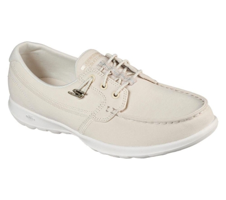 Skechers GOwalk Lite - Upbeat Women's Boat Shoes Beige | SQJC20573