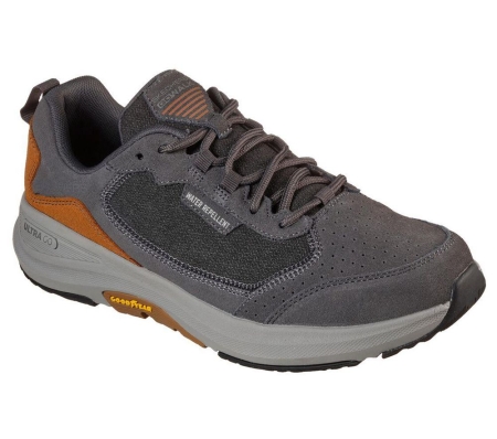 Skechers GOwalk Outdoor - Minsi Men's Walking Shoes Grey Brown | JTLA28793