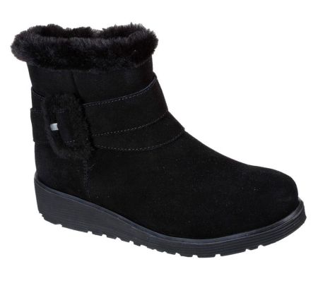 Skechers Keepsakes Wedge - Cozy Wraps Women's Winter Boots Black | BRJY16024