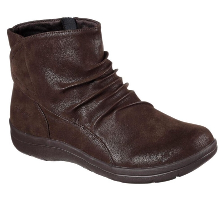 Skechers Lite Step - Tricky Women's Ankle Boots Brown | CSHI65274