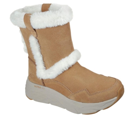 Skechers Max Cushioning - Bear Hug Women's Winter Boots Brown | XBWR27958