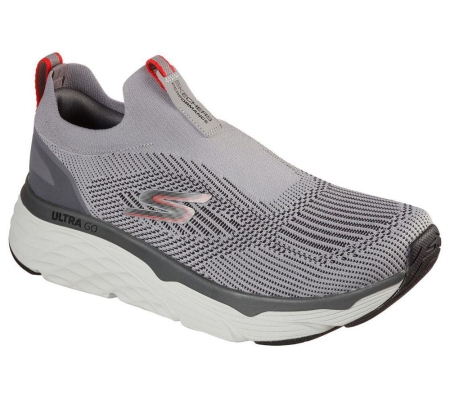 Skechers Max Cushioning Elite - Amplifier Men's Running Shoes Grey Black | SIWK90457