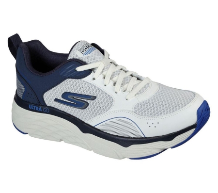 Skechers Max Cushioning Elite - Rivalry Men's Running Shoes White Navy | OBWG39562