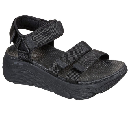 Skechers Max Cushioning - Lured Women's Sandals Black | KZBU65213
