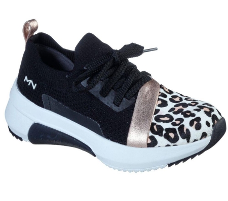 Skechers Modern Jogger 2.0 - Ani Women's Trainers Black Leopard Rose Gold | KSWG16890