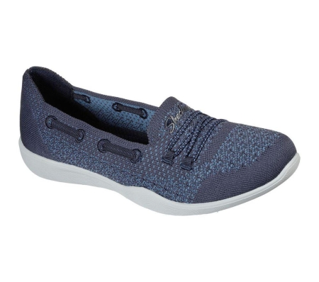 Skechers Newbury St - Easily Adored Women's Trainers Navy | PQVZ80951