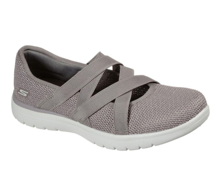 Skechers On-the-GO Flex - Renewed Women's Trainers Grey | UWHZ50376