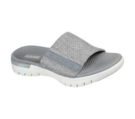 Skechers On the GO Flex - Wanted Women's Slides Grey | KZLB17389