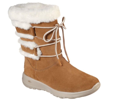 Skechers On the GO Joy - Cyclone Women's Winter Boots Brown | OZMV08925