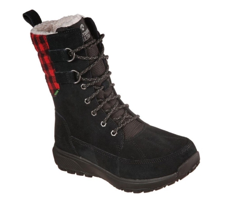 Skechers On the GO Outdoor Ultra - Venture Women's Winter Boots Black Red | HLXW91823