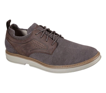 Skechers Parallux - Archie Men's Oxford Shoes Brown | CKDX69537