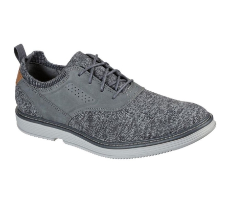 Skechers Parallux - Westerly Men's Oxford Shoes Grey | UOGX36412