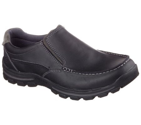 Skechers Relaxed Fit: Braver - Rayland Men's Loafers Black | CYFI41897