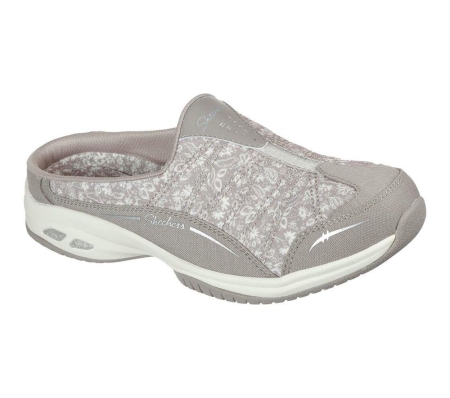 Skechers Relaxed Fit: Commute Time - City Bloom Women's Trainers Grey | CSGL70568