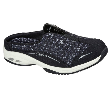 Skechers Relaxed Fit: Commute Time - City Bloom Women's Trainers Black White | ORGC68042