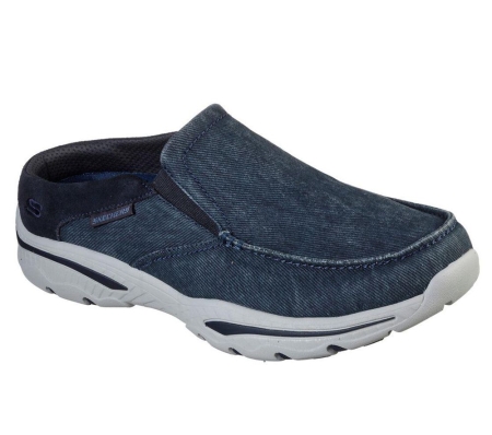 Skechers Relaxed Fit: Creston - Backlot Men's Loafers Navy | RWNF70519