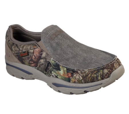 Skechers Relaxed Fit: Creston - Moseco Men's Loafers Grey Camouflage | MVFW71963