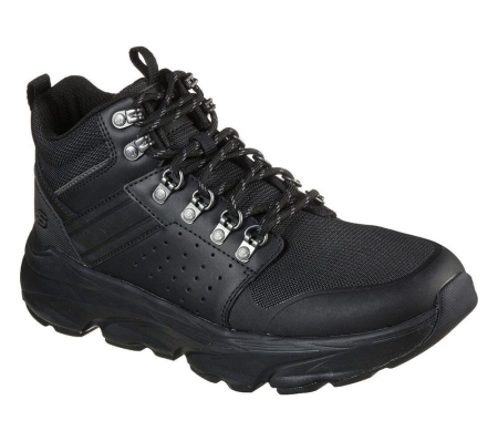 Skechers Relaxed Fit: Delmont - Morgano Men's Trainers Black | YARN34279