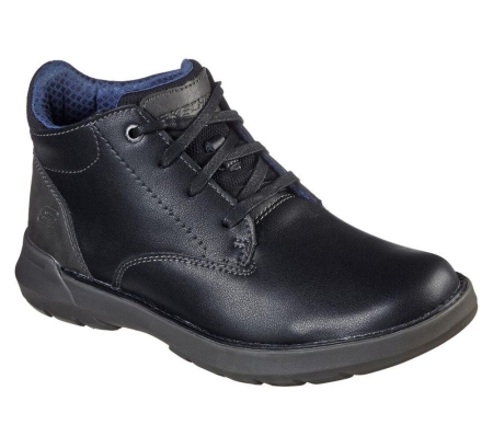 Skechers Relaxed Fit: Doveno - Molens Men's Oxford Shoes Black | UOLF36874