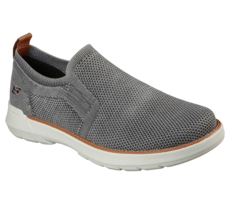 Skechers Relaxed Fit: Doveno - Oswyn Fly Men's Loafers Grey | RPDV87542