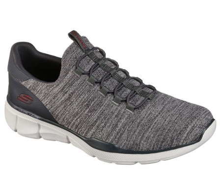 Skechers Relaxed Fit: Equalizer 3.0 - Emrick Men's Training Shoes Grey Black | FECB30721