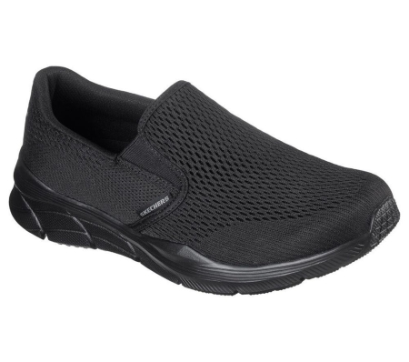 Skechers Relaxed Fit: Equalizer 4.0 - Triple-Play Men's Walking Shoes Black | EAVR64837