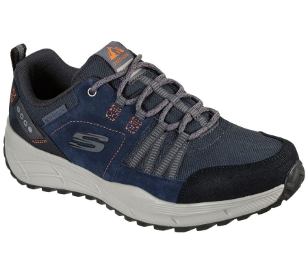Skechers Relaxed Fit: Equalizer 4.0 Trail Men's Walking Shoes Navy Black | WSAB68935