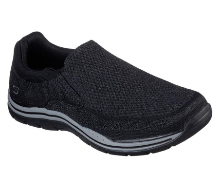 Skechers Relaxed Fit: Expected - Gomel Men's Loafers Black | MUQV61230