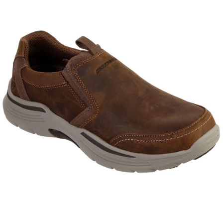 Skechers Relaxed Fit: Expended - Morgo Men's Loafers Brown | MRVB02179