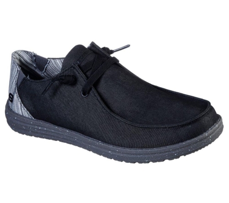 Skechers Relaxed Fit: Melson - Chad Men's Loafers Black White | XLVR87320