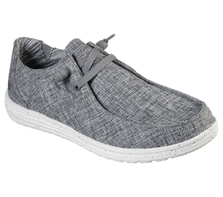 Skechers Relaxed Fit: Melson - Chad Men's Loafers Grey | YIXR74630